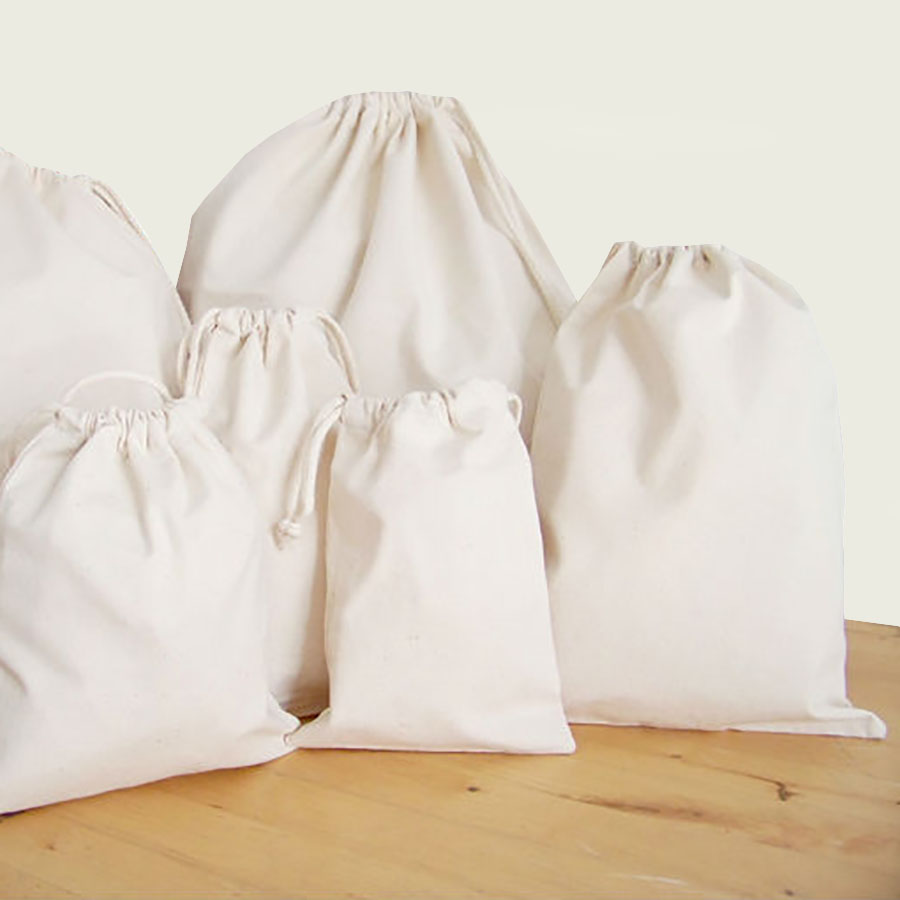 Drawstring Bag 100% Cotton For Promotional Use, Packaging Sports & Travel - Luxury Wedding ...