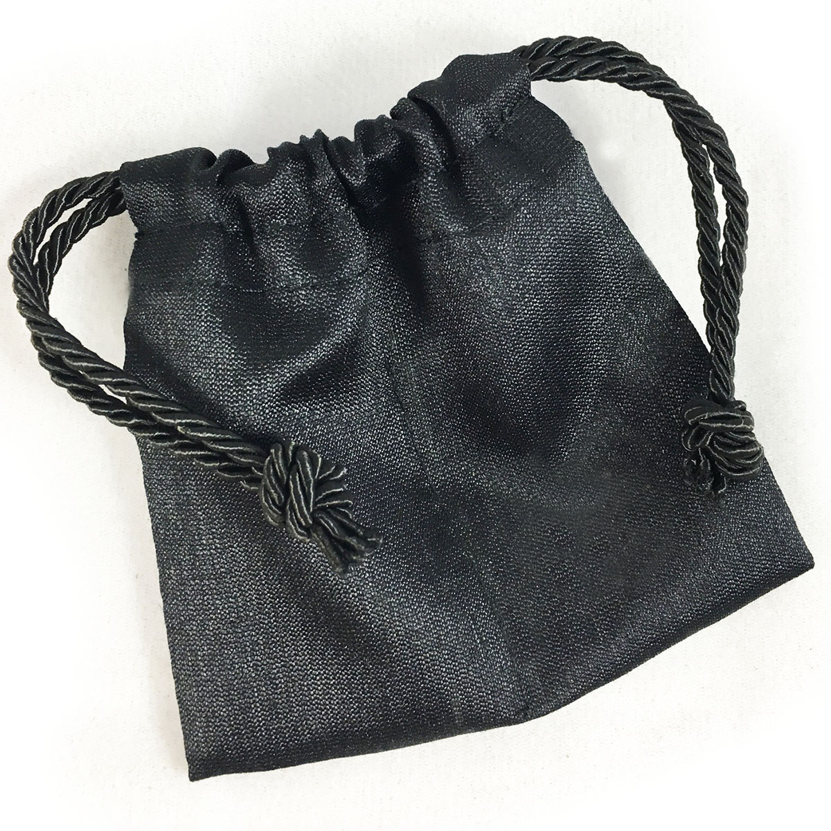 Black Silk Jewellery Drawstring Bags