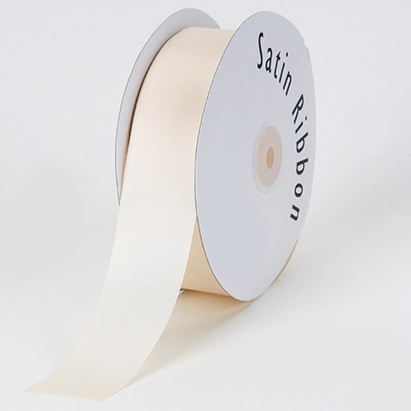ivory 3 inches wide satin ribbon