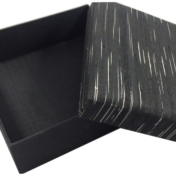 Black silk box