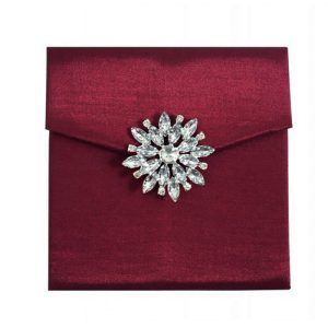 Brooch silk envelope, wedding envelope, islamic envelope