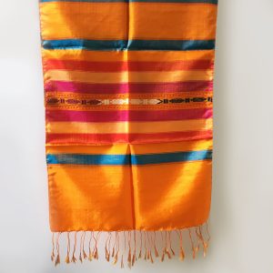 Orange Thai silk shawls