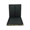 Black silk box with brocade silk exterior