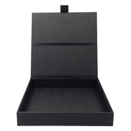 Black Folding Paper Box With Transparent Cover - Luxury Wedding  Invitations, Handmade Invitations & Wedding Favors