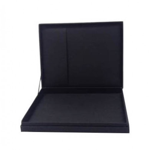 Hinged lid wedding box with pocket for invitations