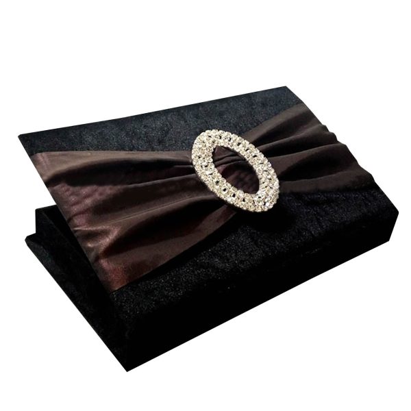 Luxury velvet wedding invitation box