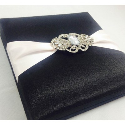 High Quality Taffeta Silk Covered Wedding Invitation Box - Luxury ...