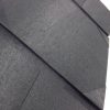 Crown Brooch Embellished Luxury Black Silk Fabric Covered Tri-Fold Invitation Card Folder - Image 4