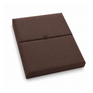 brown gatefold invitation box