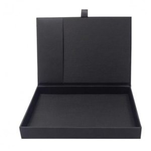 Black card stock invitation box