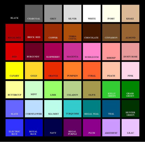 Cotton Fabric Color Chart cotton-fabric-color-chart