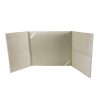Cream tri-fold-invitation