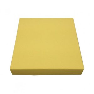 Yellow cream mailing box for wedding invitations