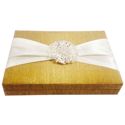 Gold Wedding Invitation Box