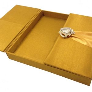 Luxury golden silk box
