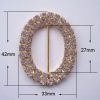 oval rhinestone buckle
