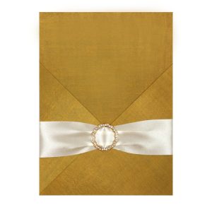 golden silk invitation