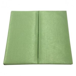 Green silk wedding folio