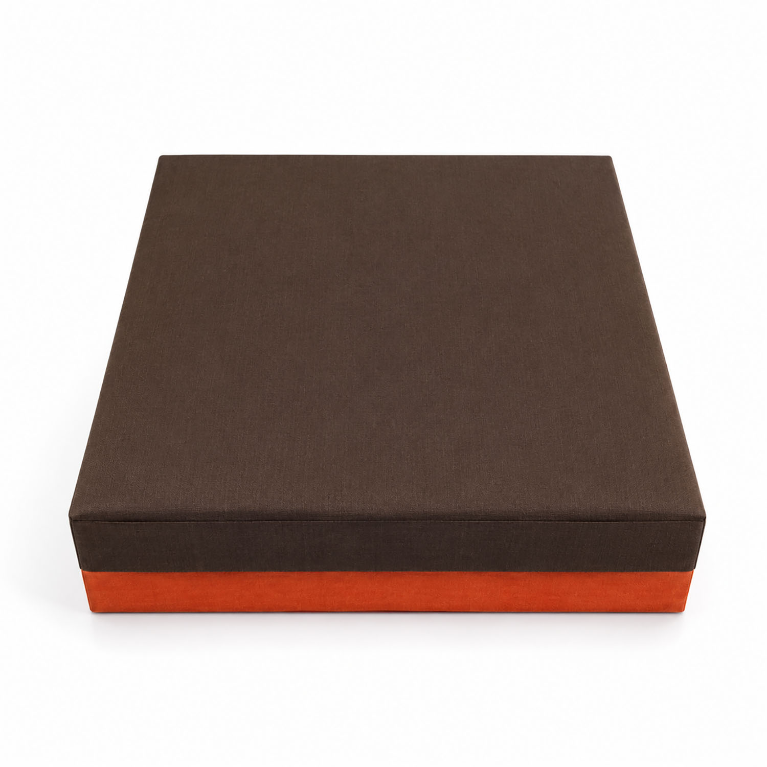 hinged lid silk fabric covered luxury jewelry box