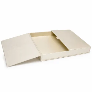 ivory gatefold invitation box