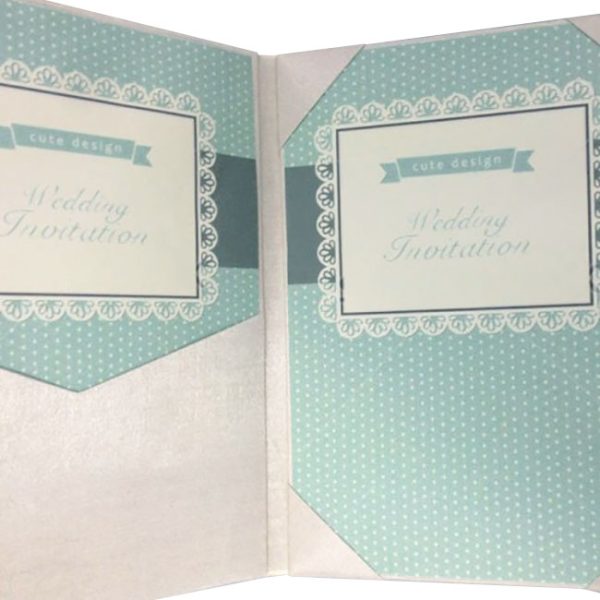 ivory silk folio for wedding invitation cards