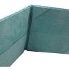 Silk and suede wedding folder with pockets in light blue and turquoise color combination