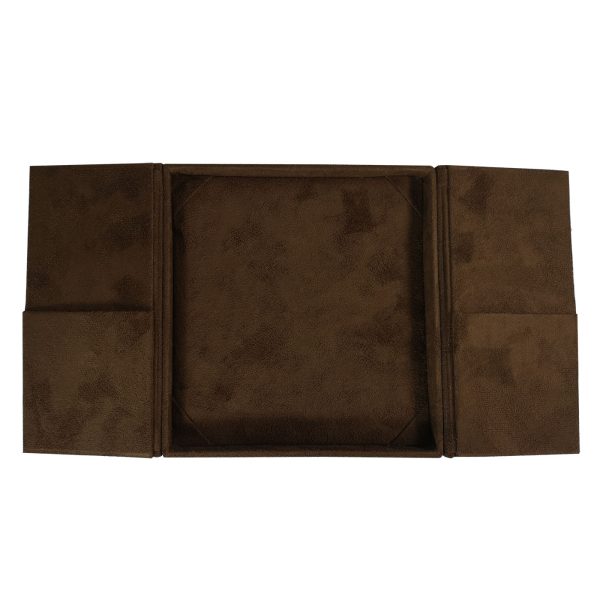 Luxury brown suede box