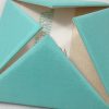 Open view of our modern silk folder with pocket holder