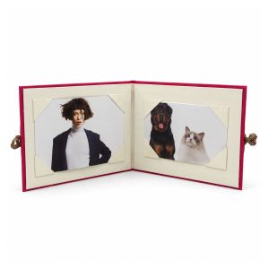 luxury silk travel picture frame