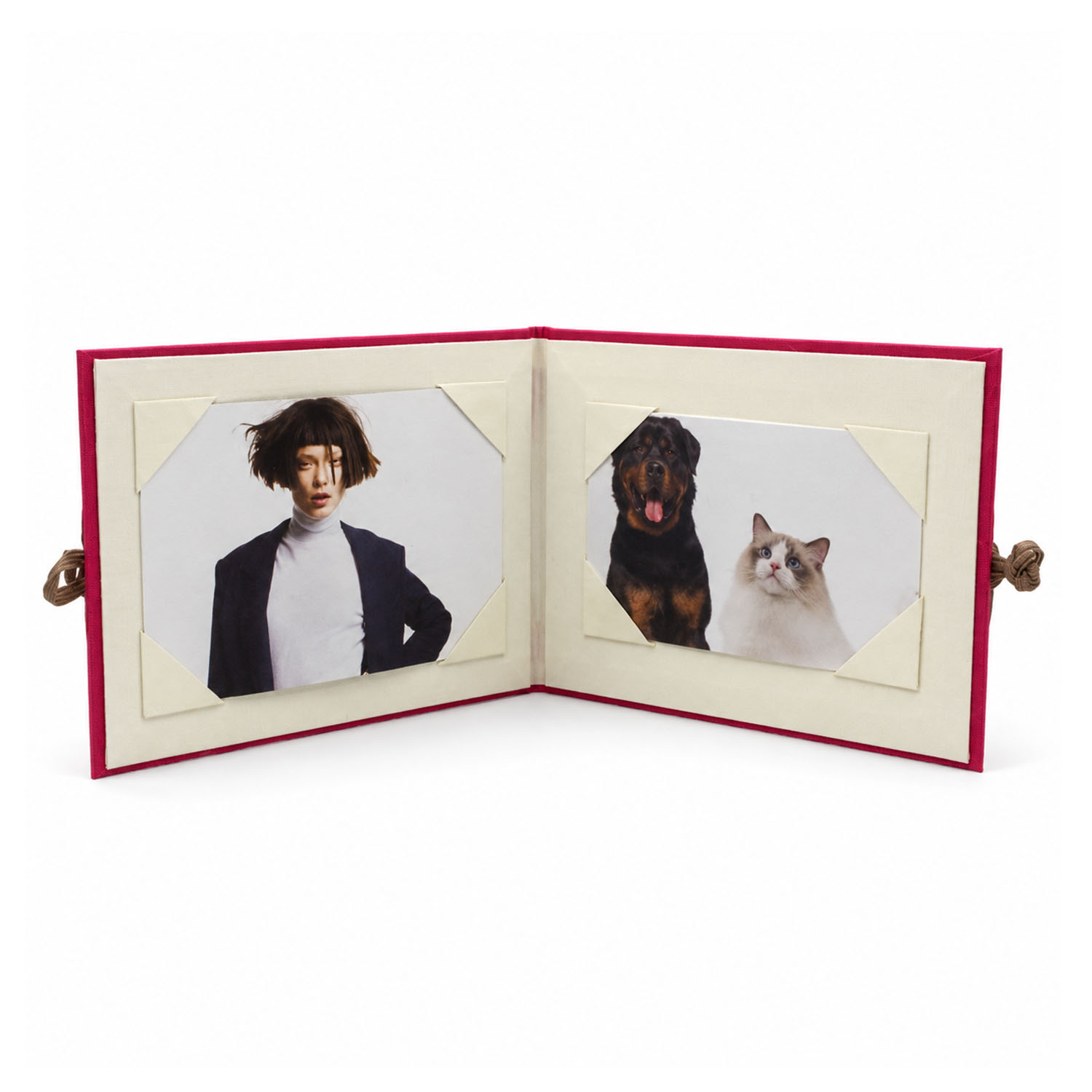 luxury silk travel picture frame