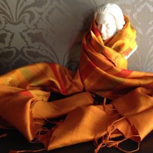 Mudmee silk shawl