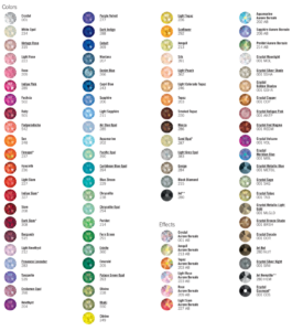 rhinestone color chart