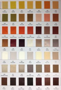 double faced satin ribbon color chart