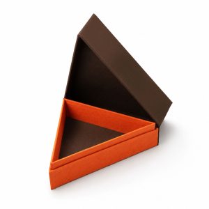 silk triangle jewelry box
