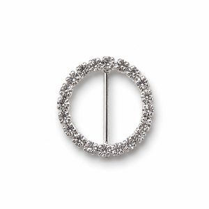 silver rhinestone wedding buckle