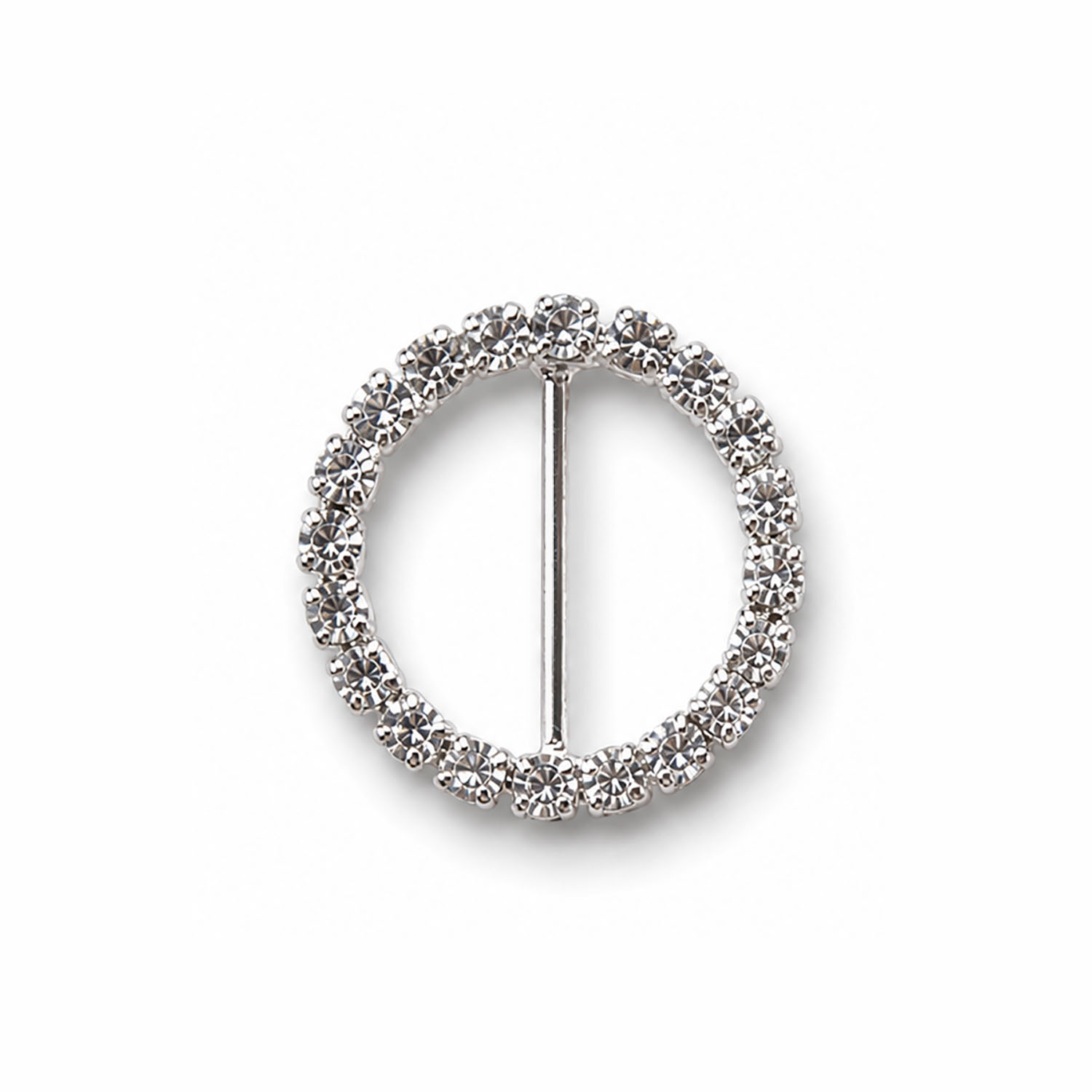 silver rhinestone wedding buckle