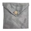 silver silk envelope