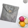 silver silk envelope