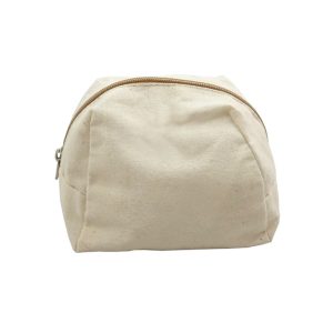 cotton cosmetic bag with zipper