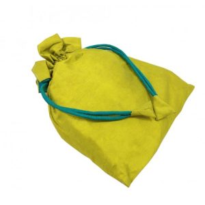 Taffeta silk drawstring bag