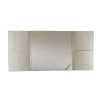 tri fold inviattion in cream