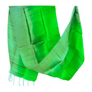 Two tone Thai silk scarf
