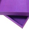 violet silk box for gift, wedding and jewelry packaging