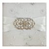 Luxurious lace wedding invitations