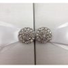 Detail view of rhinestone button