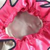 Interior of satin favor bag