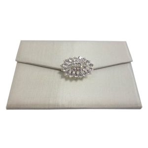 ivory clutch bag style wedding pouch for invitations