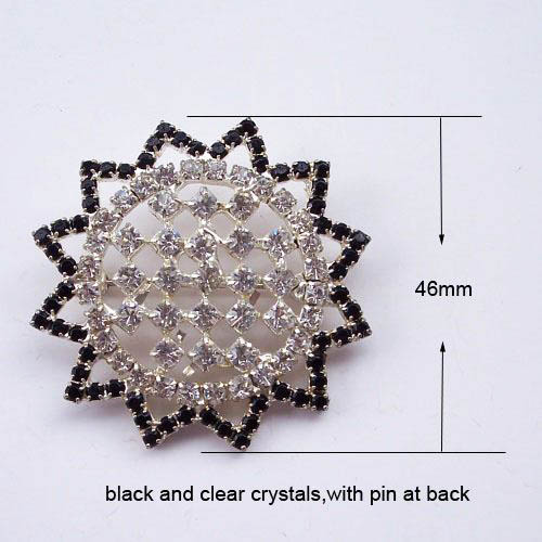 Star crystal brooch