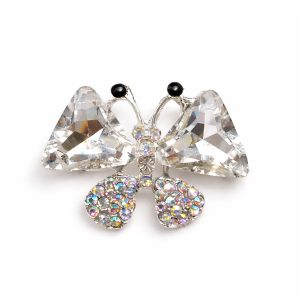 Butterfly Rhinestone Wedding Brooch