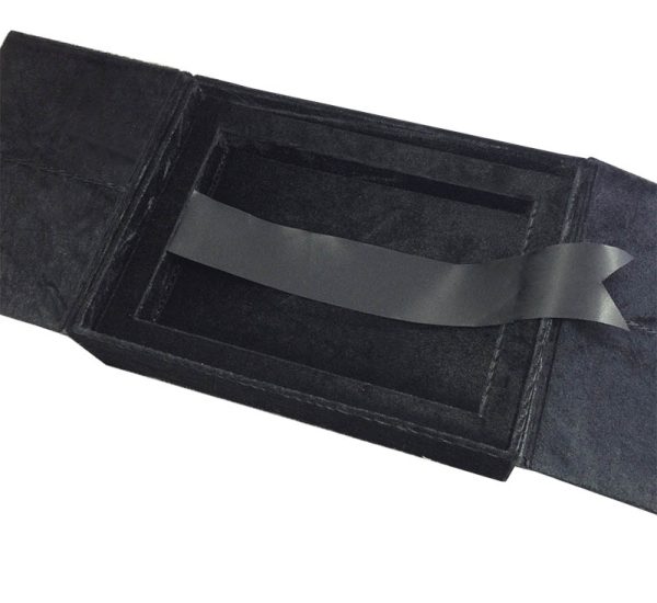 Black velvet inlay box